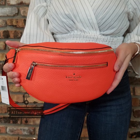 Kate Spade LEILA BELT Bag Coral Buds FANNY Pack - Picture 5 of 12